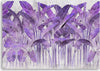Quadro-su-tela,-Foglie-di-banana-viola