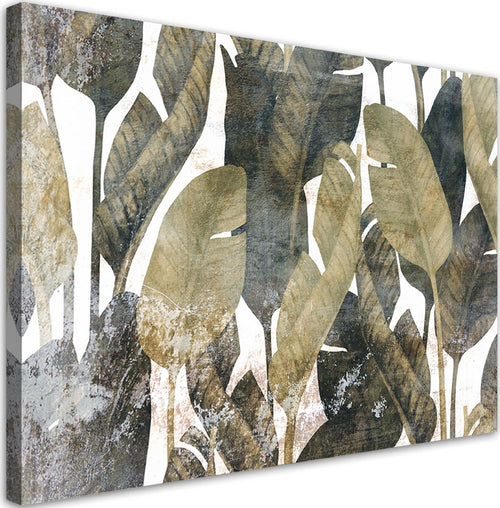Quadro-su-tela,-Foglie-di-banana