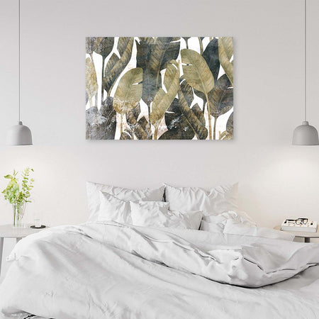 Quadro-su-tela,-Foglie-di-banana