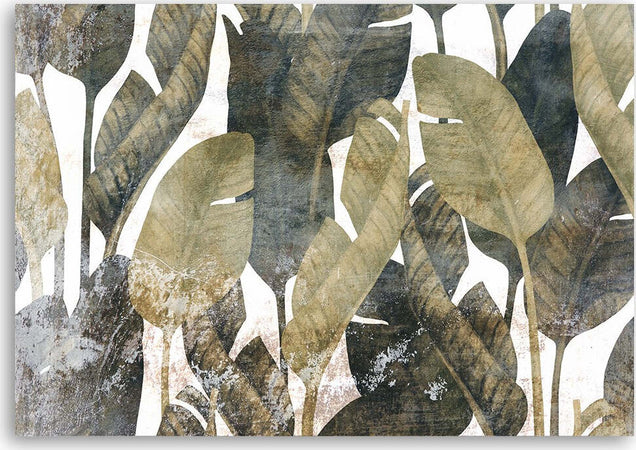Quadro-su-tela,-Foglie-di-banana