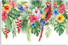 Quadro-su-tela,-Foglie-di-fiori-di-pappagalli-tropicali