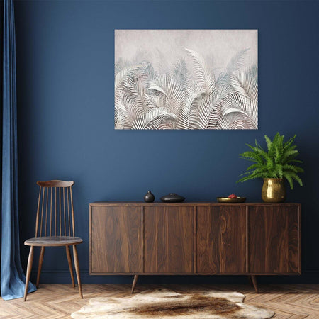 Quadro-su-tela,-Foglie-di-palma-3D