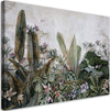 Quadro-su-tela,-Foglie-eisotiche-sul-cemento