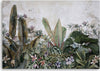 Quadro-su-tela,-Foglie-eisotiche-sul-cemento