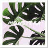 Quadro-su-tela,-Foglie-esotiche-di-Monstera