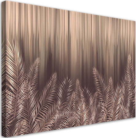 Quadro-su-tela,-Foglie-esotiche-di-palma-3D
