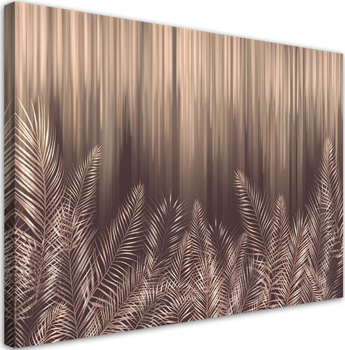 Quadro-su-tela,-Foglie-esotiche-di-palma-3D