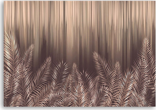 Quadro-su-tela,-Foglie-esotiche-di-palma-3D