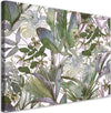 Quadro-su-tela,-Foglie-tropicali-di-Monster