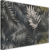 Quadro-su-tela,-Foglie-tropicali-scure-natura