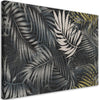 Quadro-su-tela,-Foglie-tropicali-scure-natura