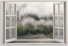 Quadro-su-tela,-Foresta-della-foresta-nel-lago-nebbia