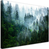 Quadro-su-tela,-Foresta-nella-nebbia