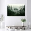Quadro-su-tela,-Foresta-nella-nebbia