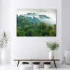 Quadro-su-tela,-Foresta-nella-nebbia