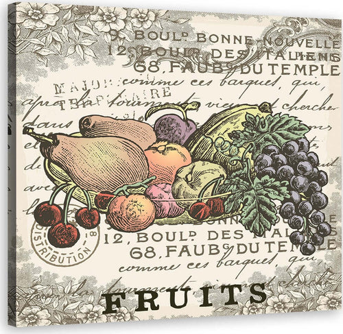 Quadro-su-tela,-Frutto-vintage