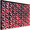 Quadro-su-tela,-Geometria-rossa