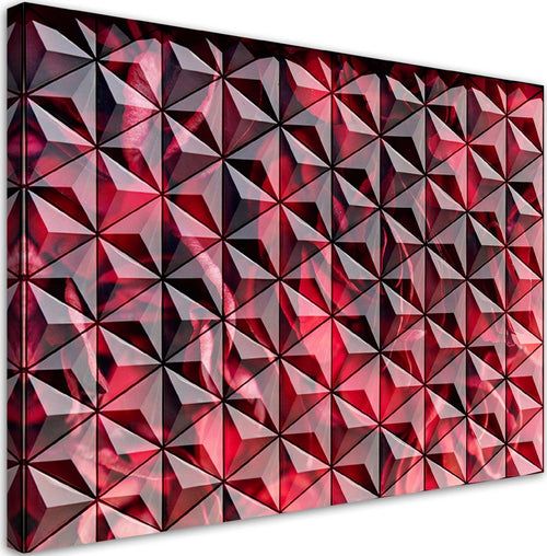 Quadro-su-tela,-Geometria-rossa
