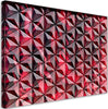 Quadro-su-tela,-Geometria-rossa