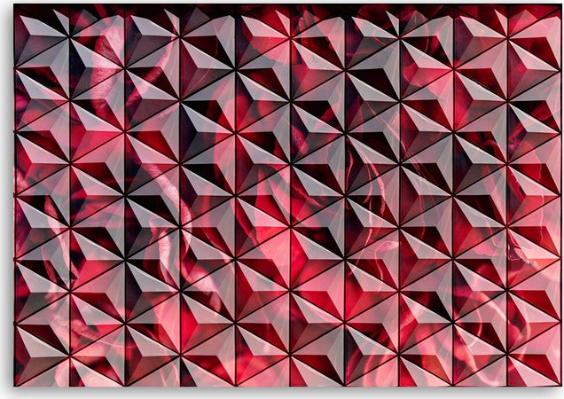 Quadro-su-tela,-Geometria-rossa