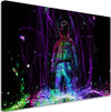Quadro-su-tela,-Giocatore-al-neon