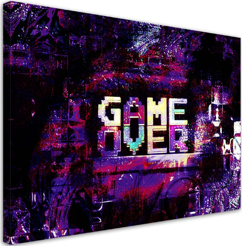 Quadro-su-tela,-Gioco-astratto-su-iscrizione