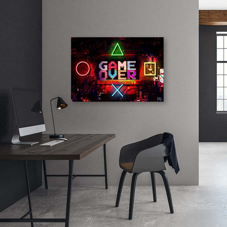 Quadro-su-tela,-Gioco-sul-giocatore