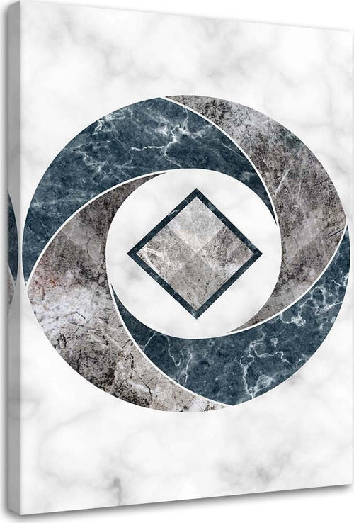 Quadro-su-tela,-Grigio-marmo-astratto
