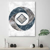 Quadro-su-tela,-Grigio-marmo-astratto