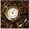 Quadro-su-tela,-Guarda-e-chicchi-di-caffè