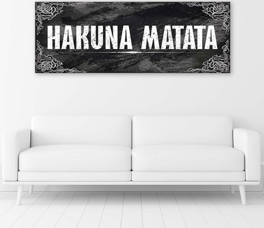 Quadro-su-tela,-Hakuna-Matata-Panorama