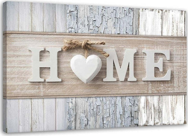 Quadro-su-tela,-Home-Cuore-tavole-di-legno-Vintage