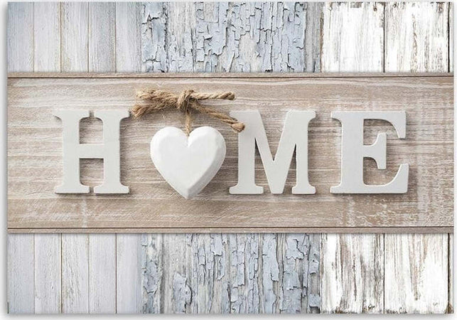 Quadro-su-tela,-Home-Cuore-tavole-di-legno-Vintage