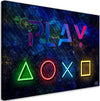 Quadro-su-tela,-I-pulsanti-del-controller-e-il-gioco-dell'iscrizione