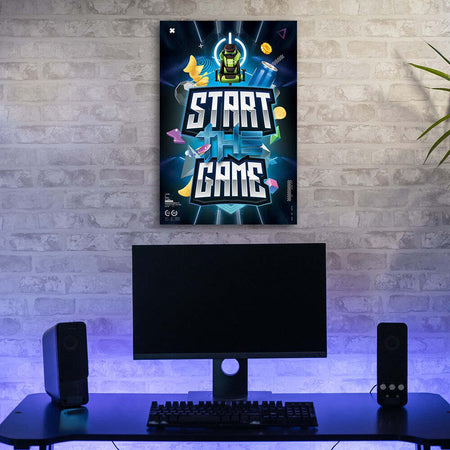Quadro-su-tela,-Il-gioco-di-inizio-dell'iscrizione-per-i-giocatori