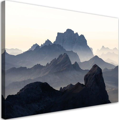 Quadro-su-tela,-Il-paesaggio-roccioso-delle-montagne