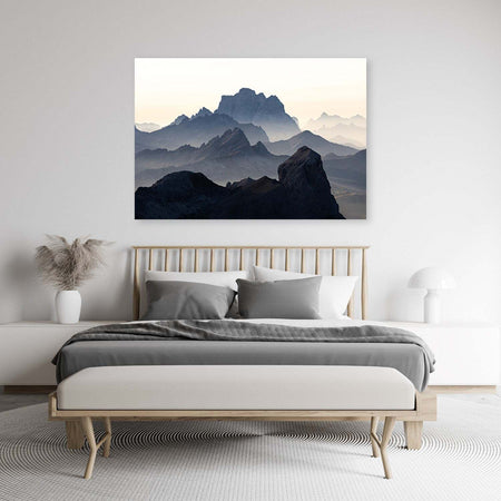 Quadro-su-tela,-Il-paesaggio-roccioso-delle-montagne