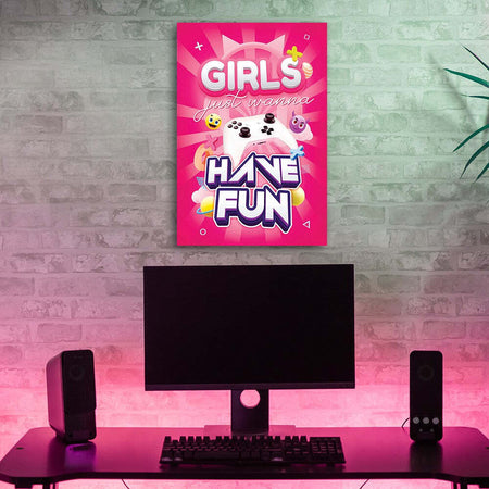 Quadro-su-tela,-Iscrizione-al-gioco-per-le-donne