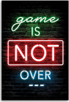 Quadro-su-tela,-Iscrizione-per-giocatori-al-neon-Gaming