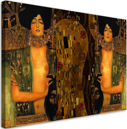 Quadro-su-tela,-Judyta-con-la-testa-di-Holofernes