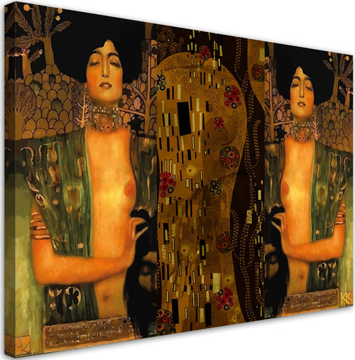 Quadro-su-tela,-Judyta-con-la-testa-di-Holofernes