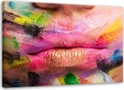 Quadro-su-tela,-Labbra-colorate