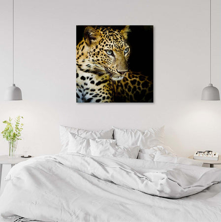 Quadro-su-tela,-Leopardo-maestoso