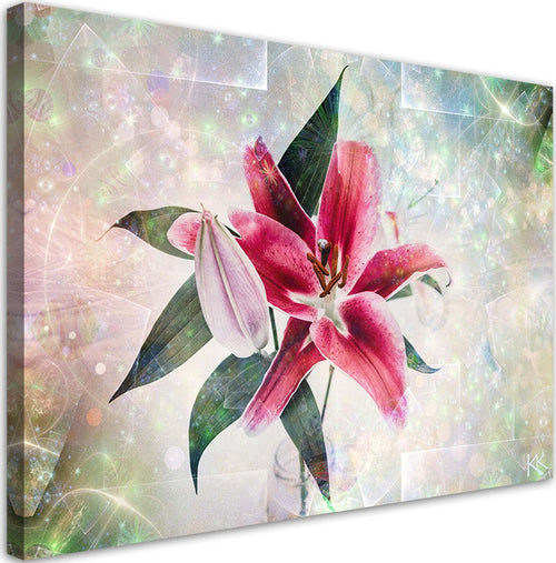 Quadro-su-tela,-Lily-rosa