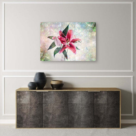 Quadro-su-tela,-Lily-rosa