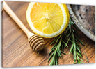 Quadro-su-tela,-Limone-e-rosmarino