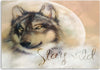 Quadro-su-tela,-Lupo-animale-natura-beige