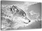 Quadro-su-tela,-Lupo-animale-nebbia-foresta-natura