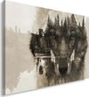 Quadro-su-tela,-Lupo-Foresta-Animali-Natura