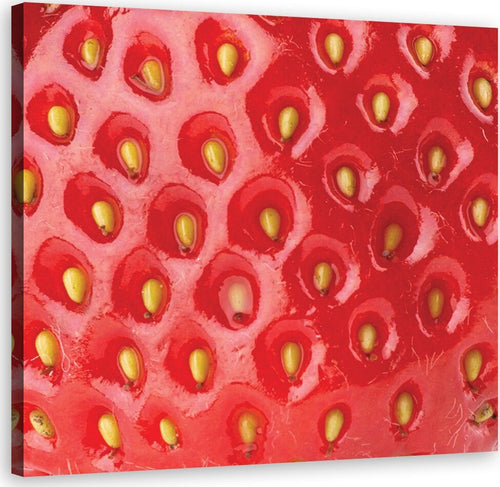 Quadro-su-tela,-Macro-fragola